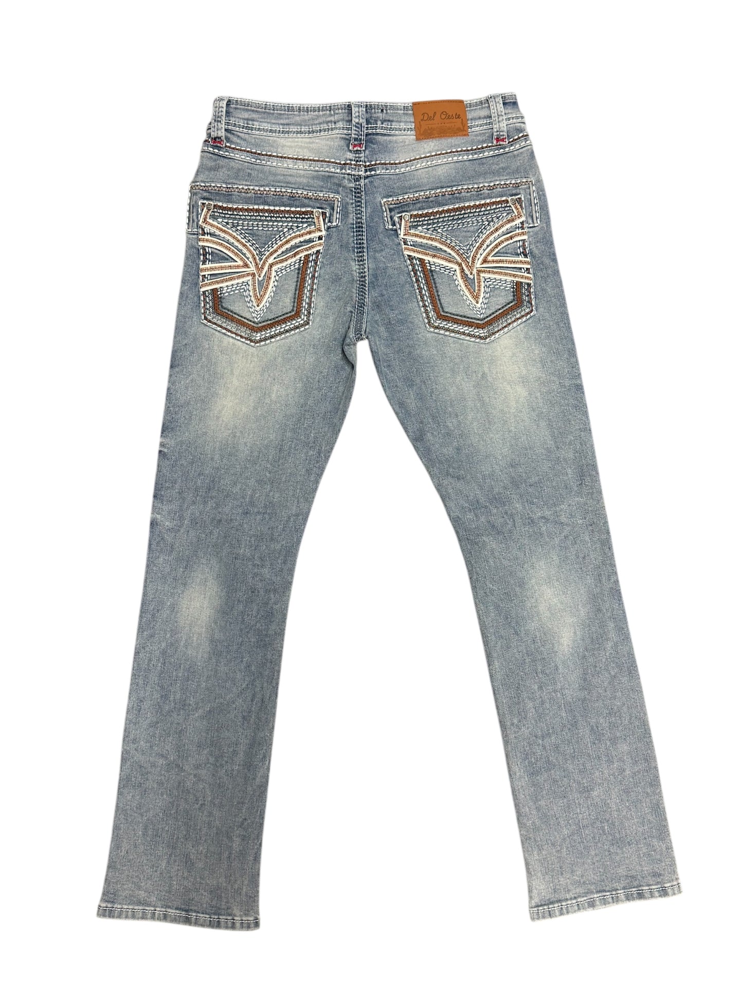 Mens Del Oeste light wash Jeans