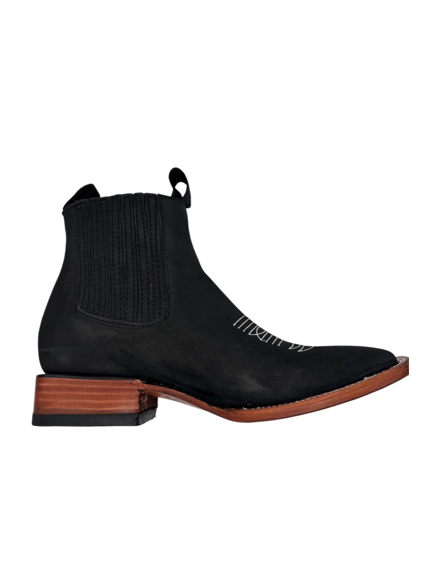 Botin negro liso 100% piel