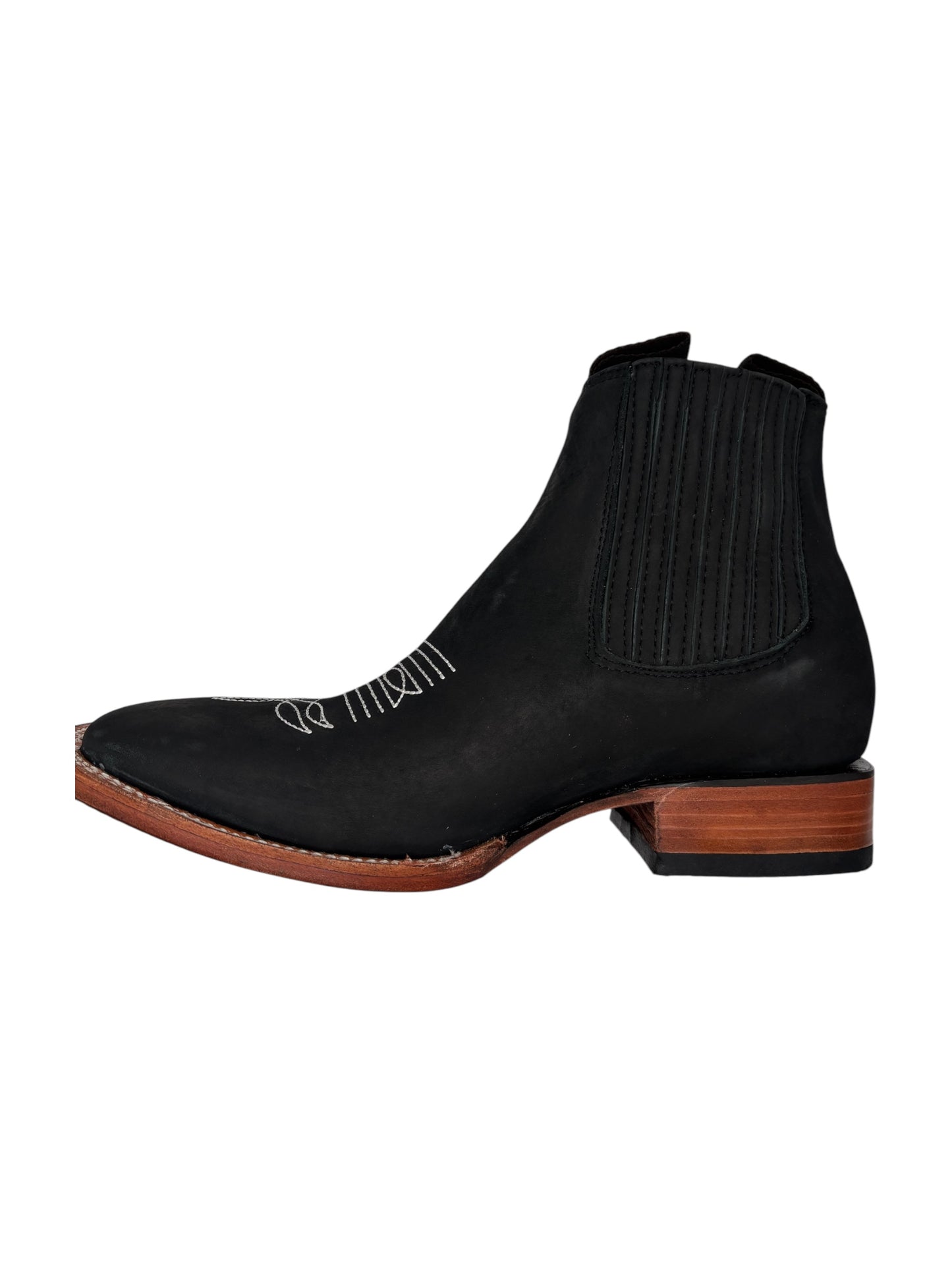 Botin negro liso 100% piel