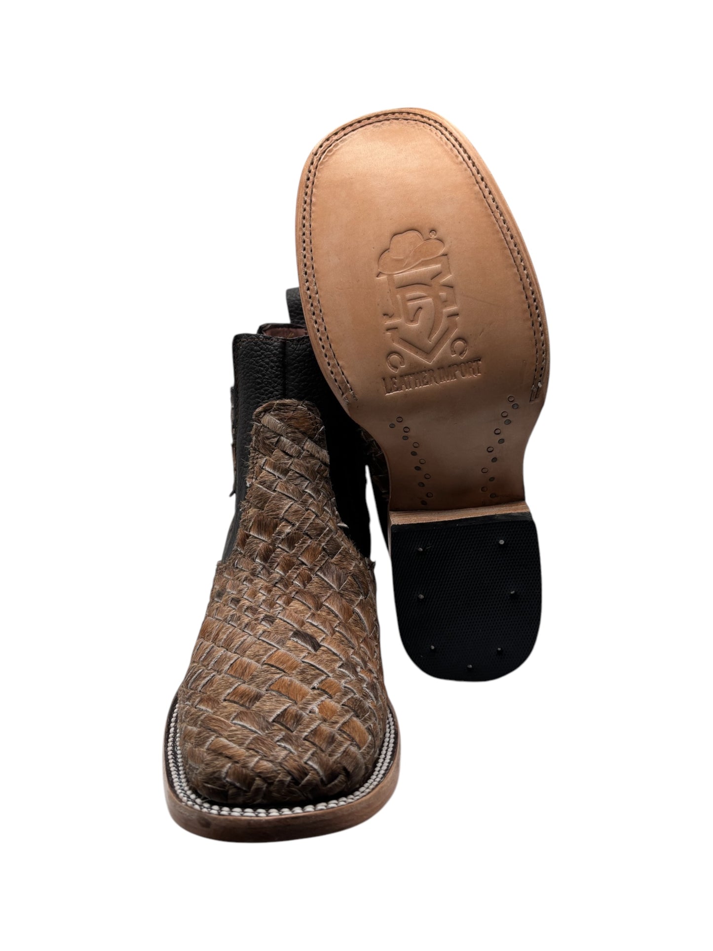 Botin Tejido Pelo 100% Piel