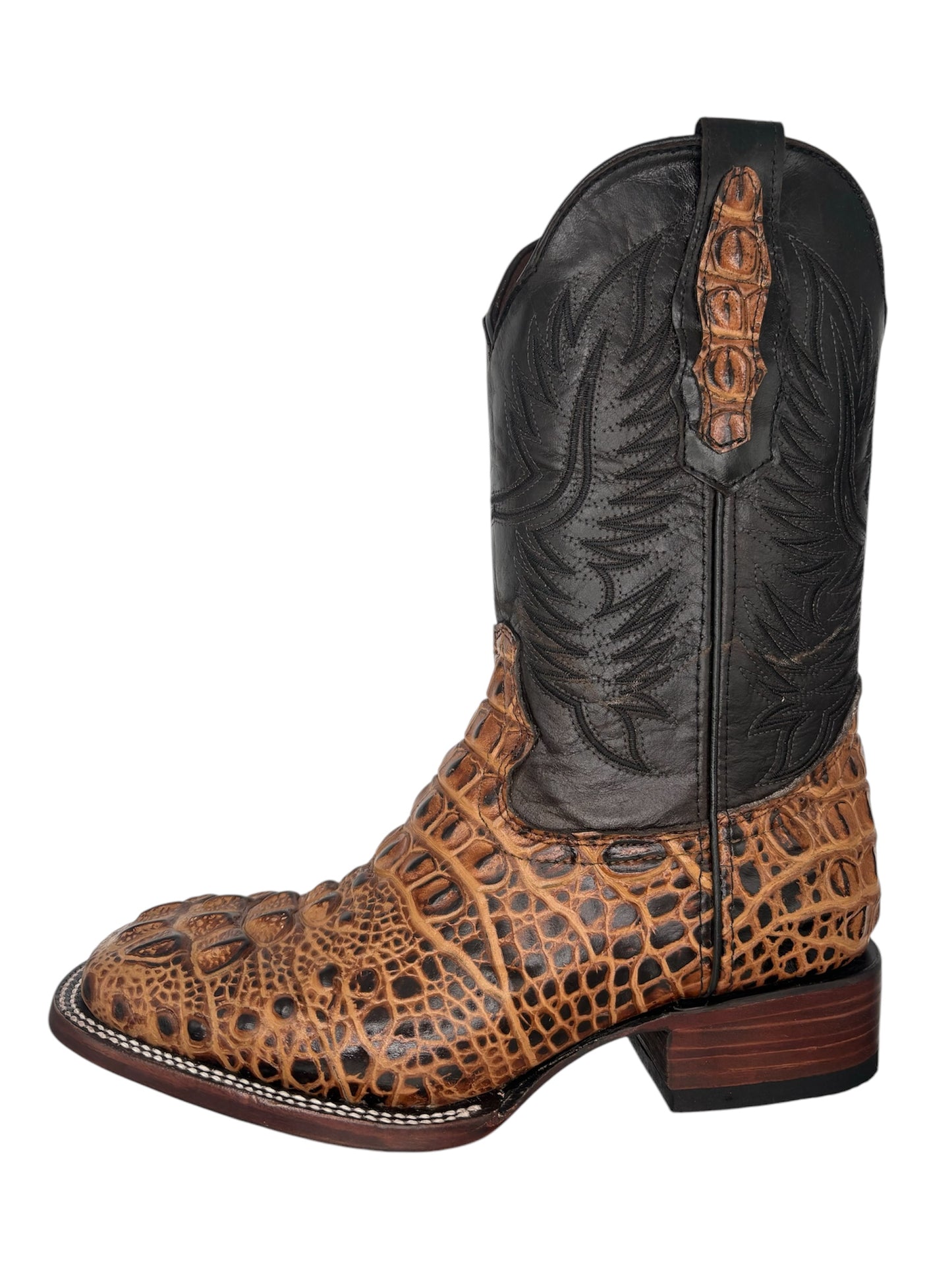 Bota de Coco Nuca Miel 100%piel grabado