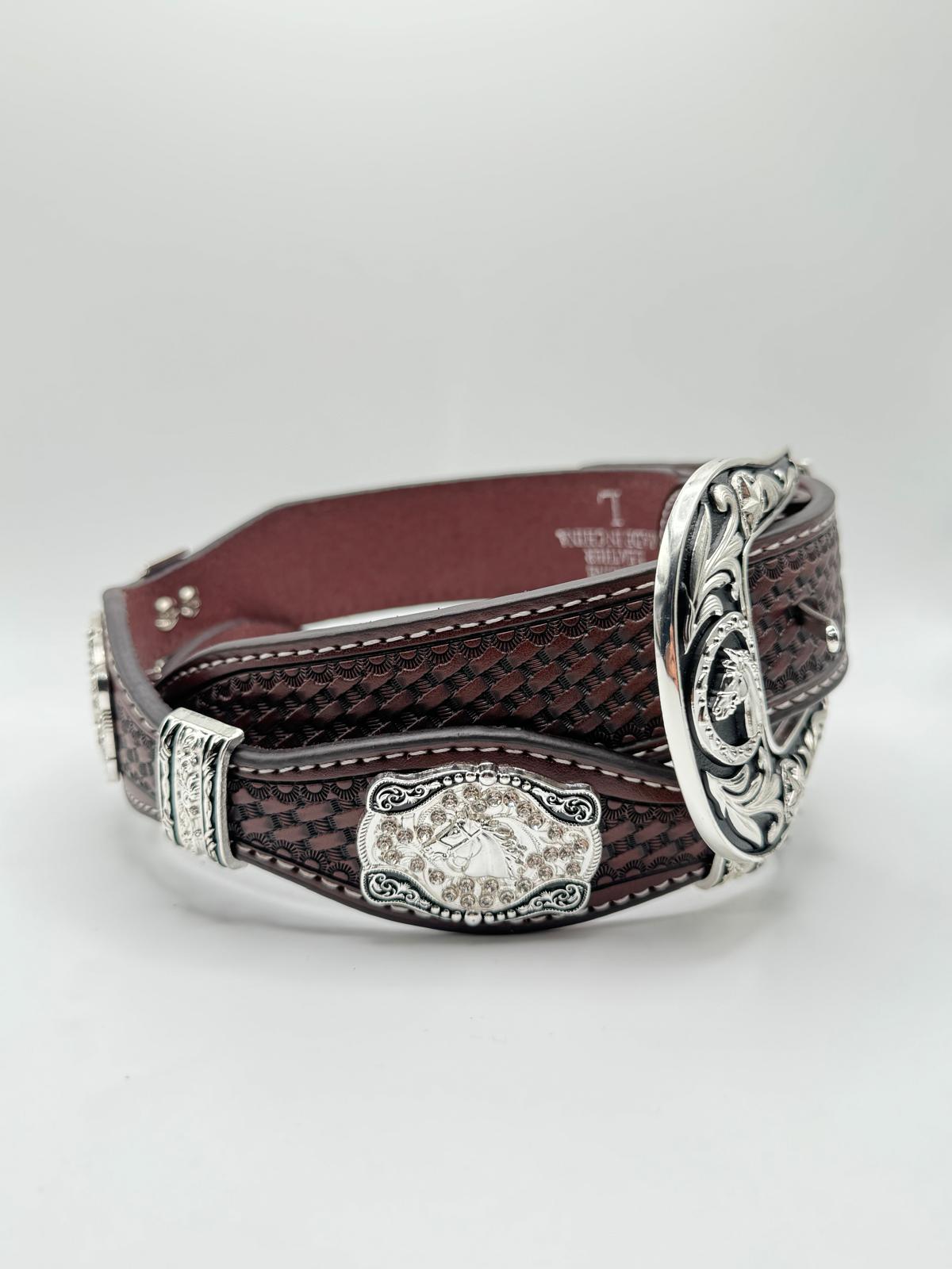 Brown Stallion Western Concho Belt