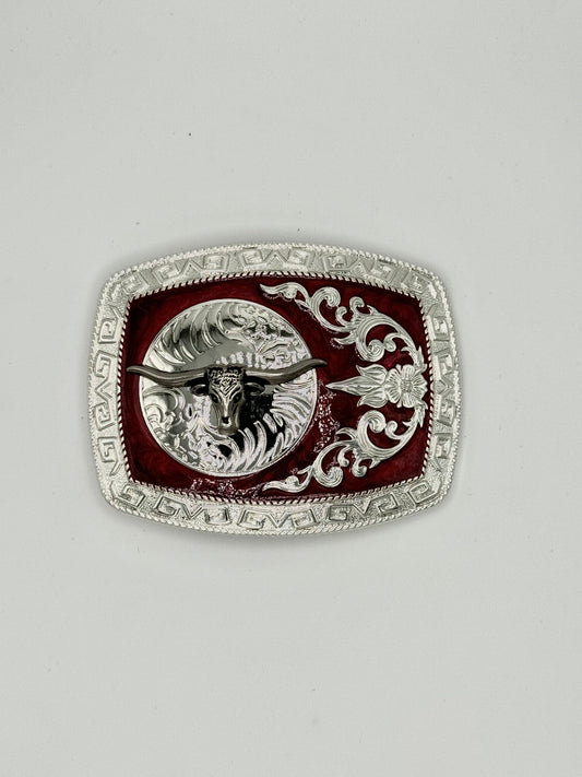 Longhorn belt buckle- corner design