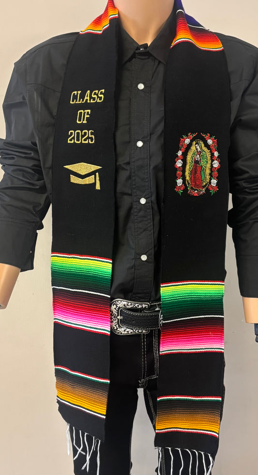 Virgen de guadalupe graduation stole