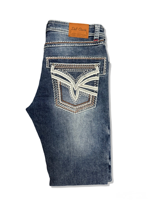 Mens Del Oeste western dark blue Jeans