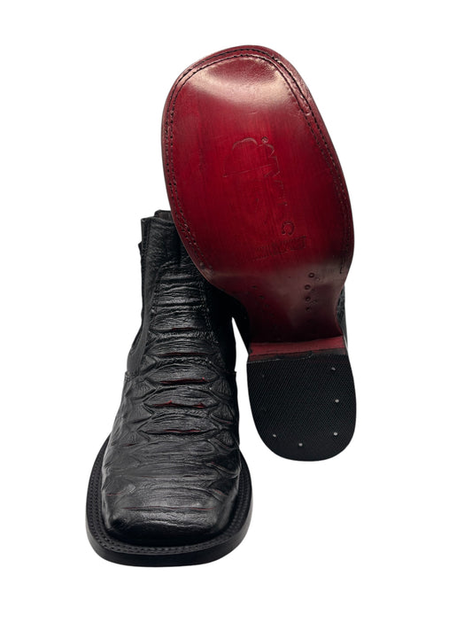 Botin De Anaconda 100%Piel con suela roja