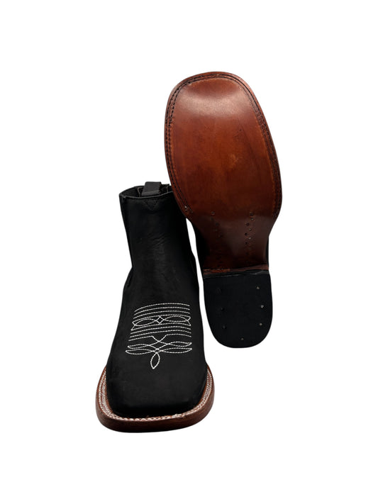 Botin negro liso 100% piel