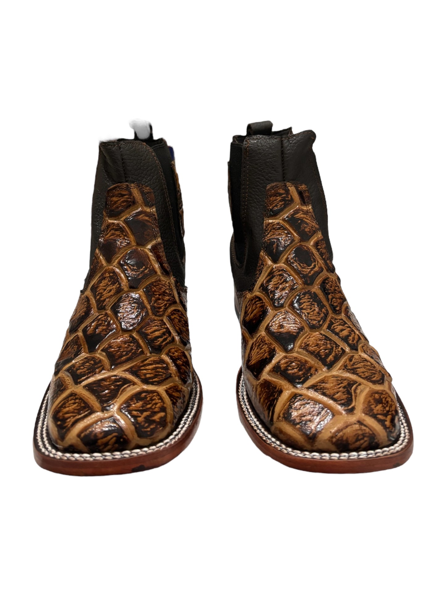 Botin De Pescado grabado Color Miel