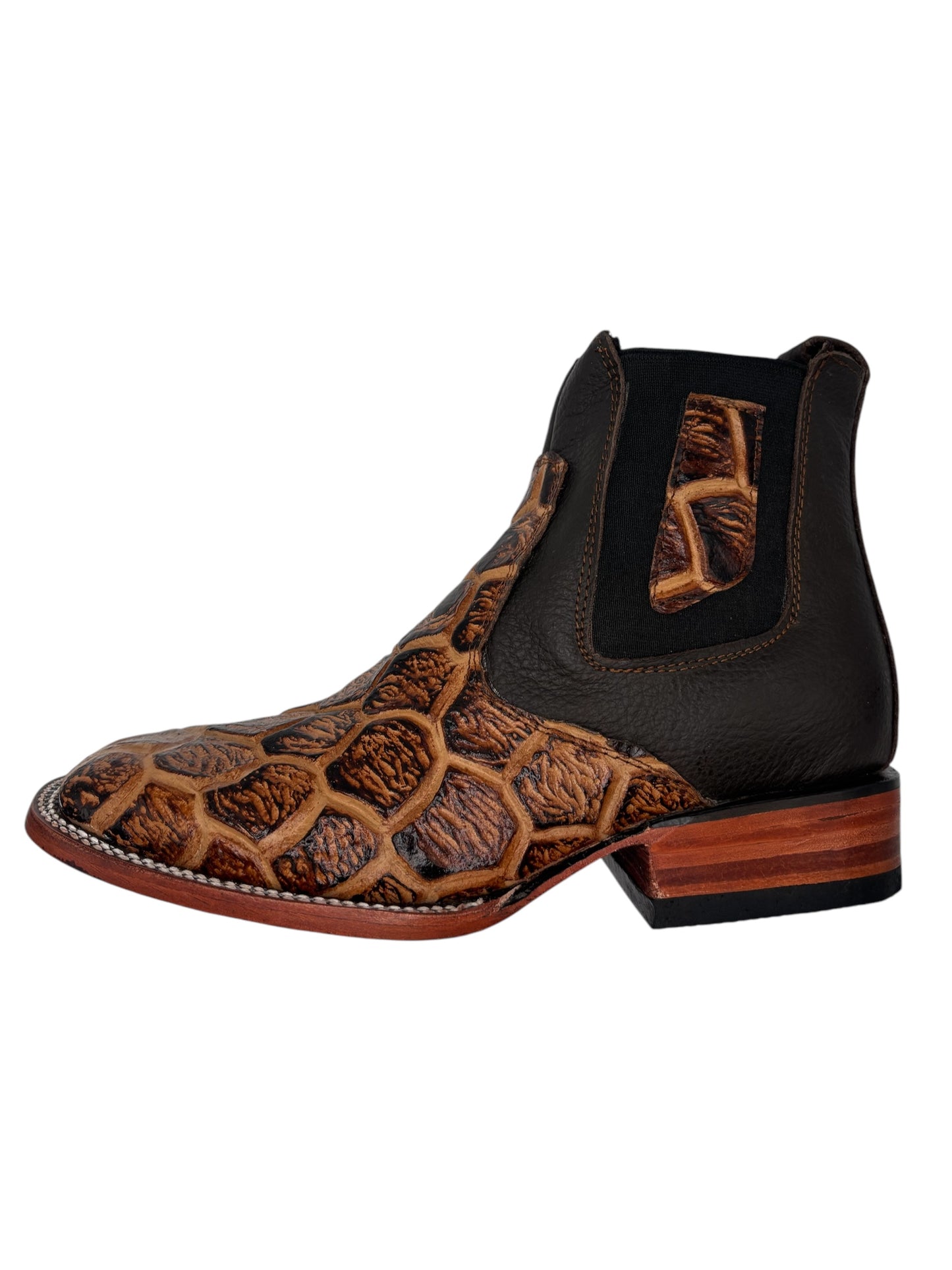 Botin De Pescado grabado Color Miel