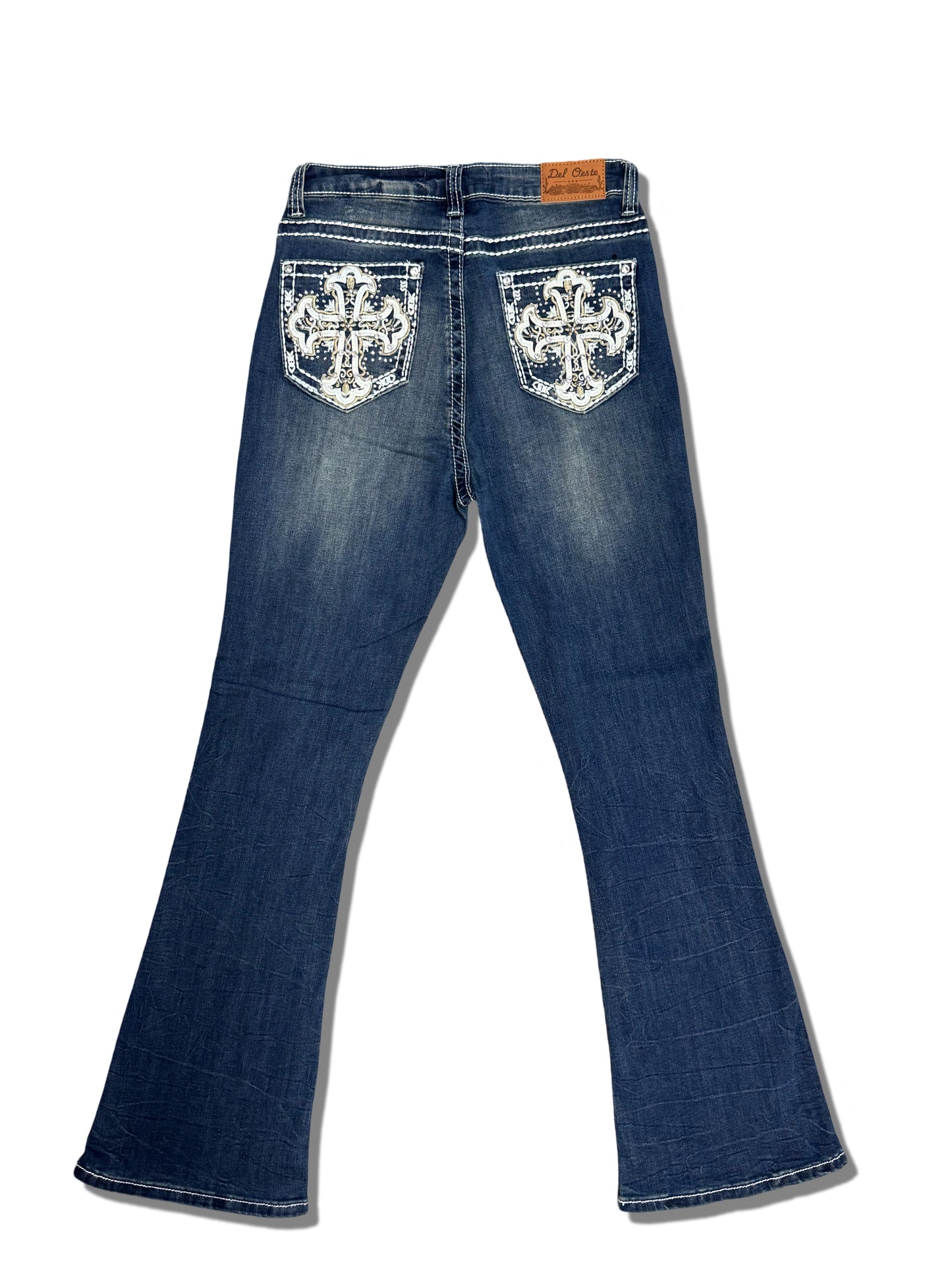 Womens Del Oeste Jeans- Cross design