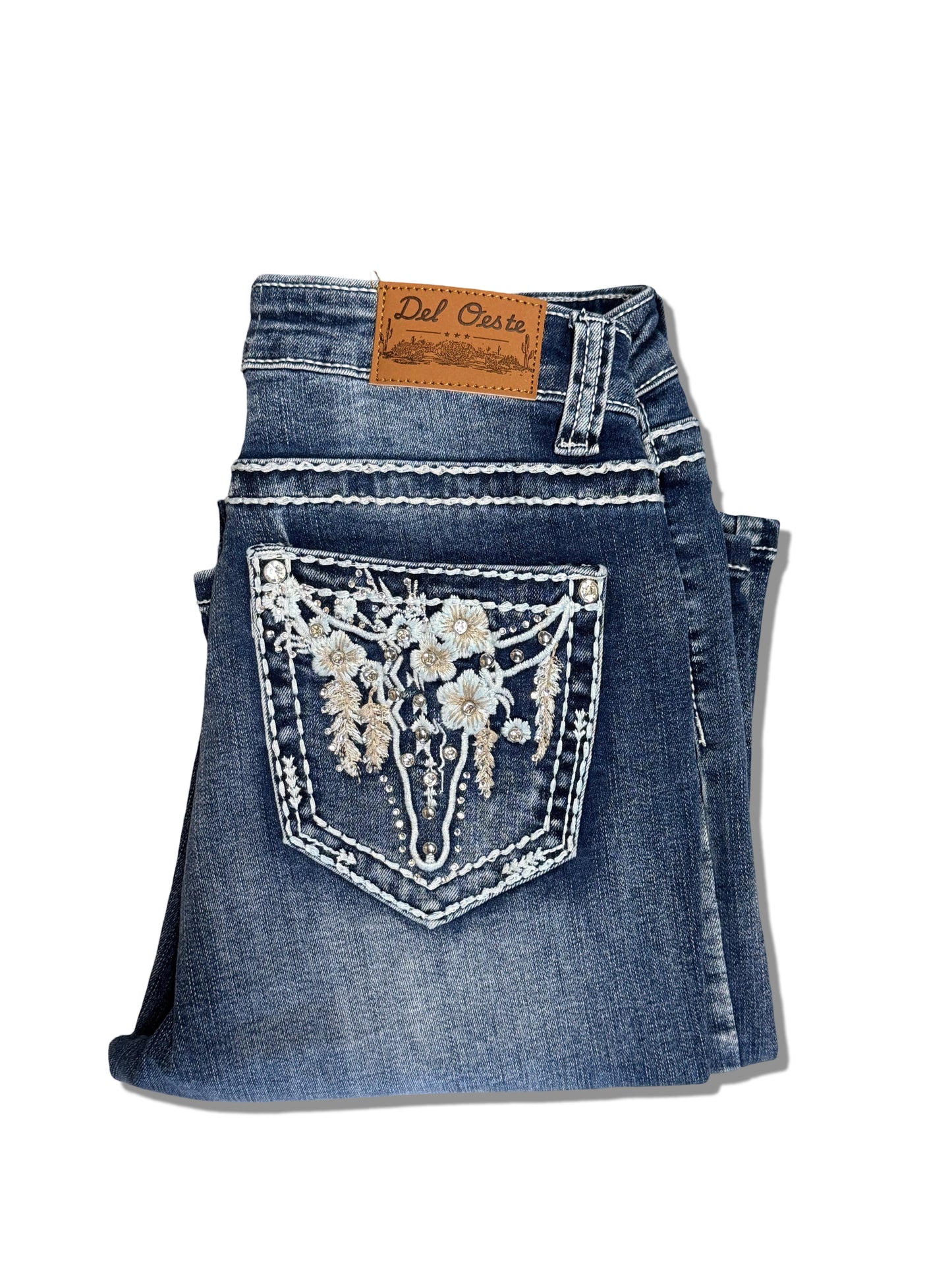 Womens Del Oeste Jeans- Bull design